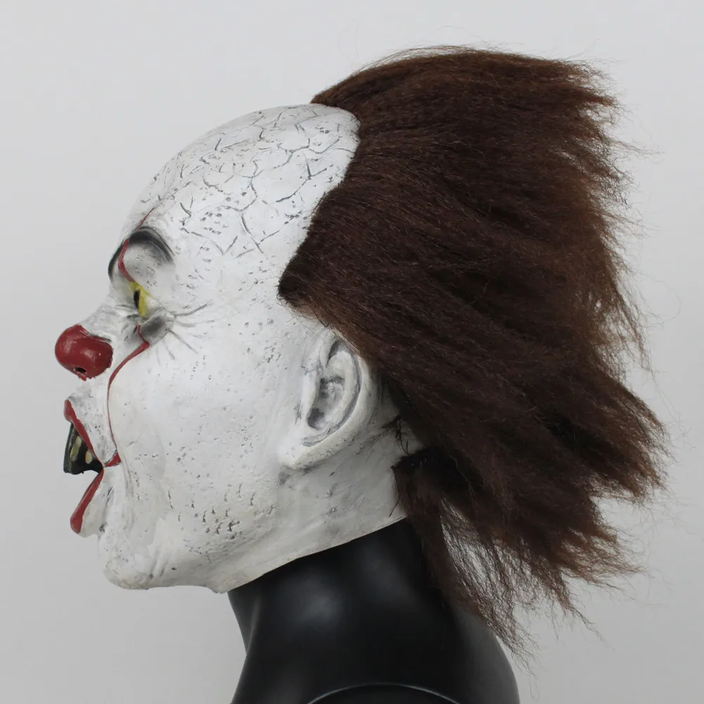 Джокер Pennywise маска Косплэй латекс шлем Стивена Кинга это страшное Ужас маски