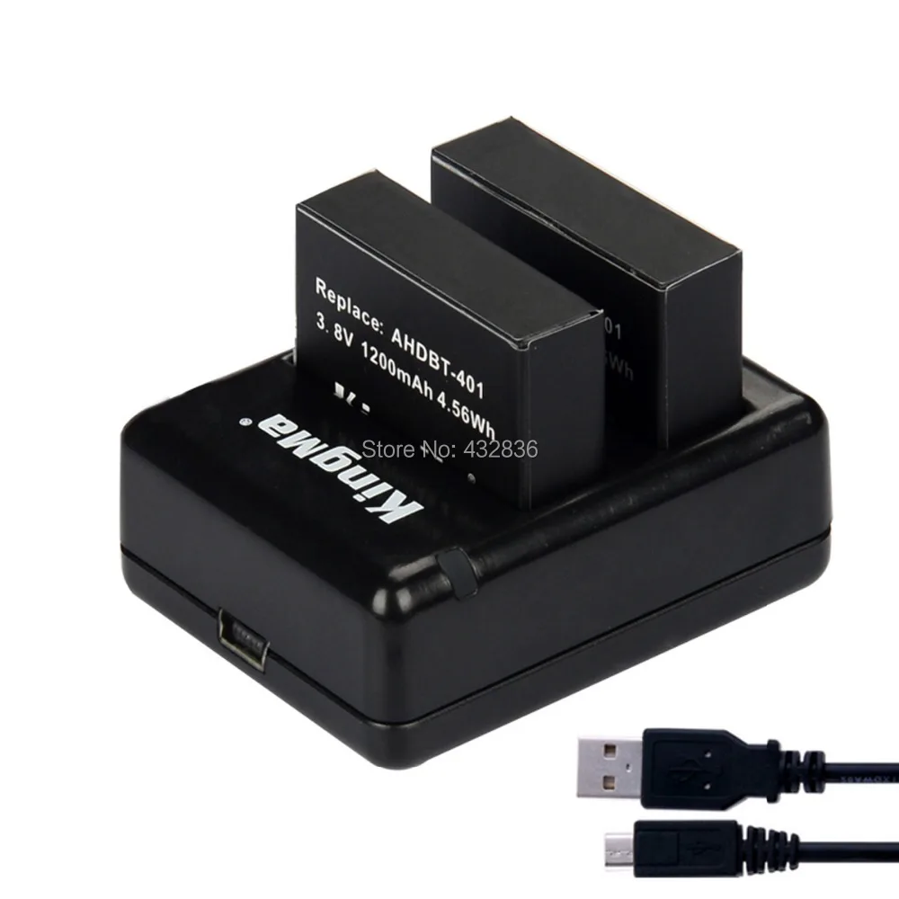 Новое поступление AHDBT 401 AHDBT401 USB зарядное устройство с двумя портами Зарядное для