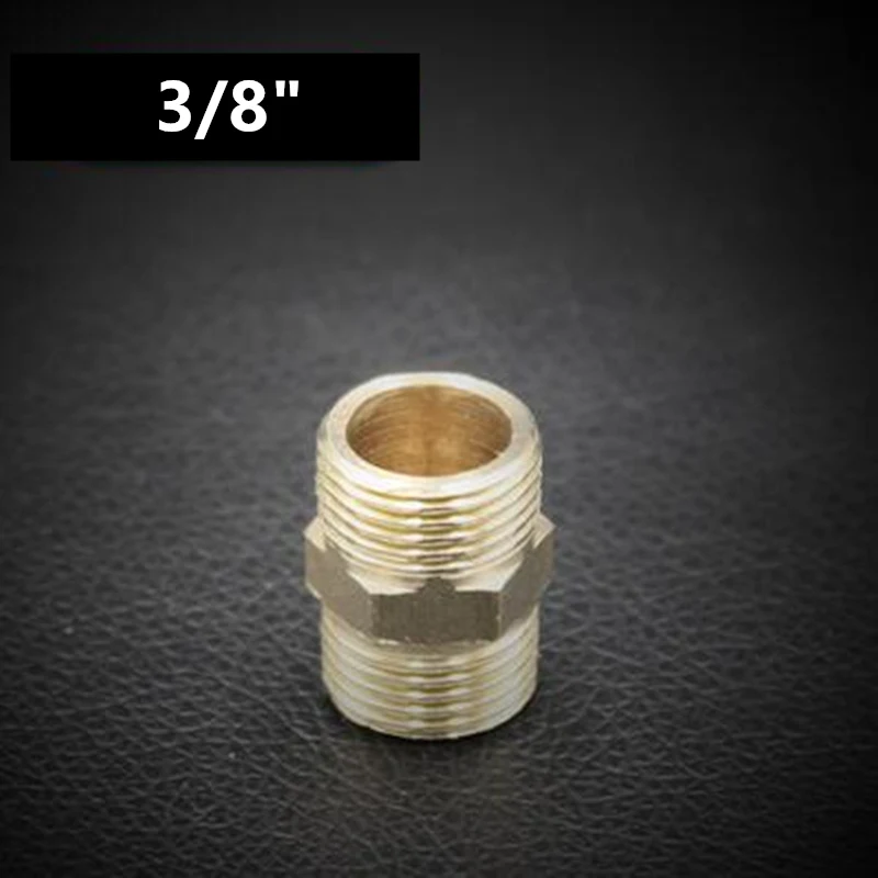 3l8 1/" 1/4" 3/" 1/2" 3/" 1" наружная резьба, латунная труба, одинаковая понижающая ниппельная арматура, латунные быстроразъемные адаптеры - Цвет: 3l8