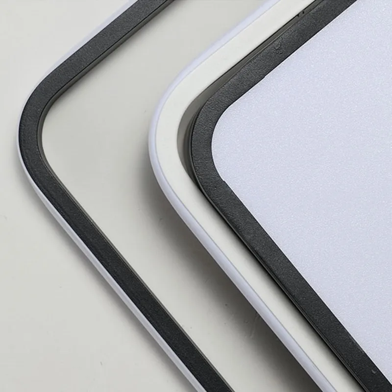 Квадратный светодиодный потолочный светильник черного и белого цветов