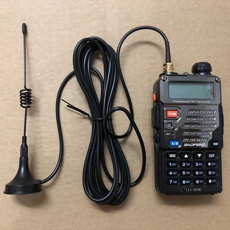 2 шт. иди и болтай walkie talkie антенна двухдиапазонный УКВ 10 Вт Мощный SMA F магнит двух