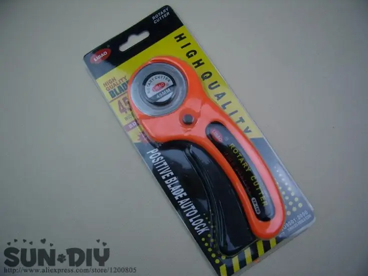 Бесплатная доставка Оранжевый роторный резак 45 мм диаметр лоскутное инструмент