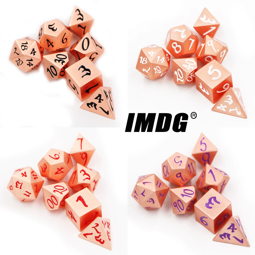 IMDG 7 шт./компл. набор креативных игральных костей для ролевых игр многогранник