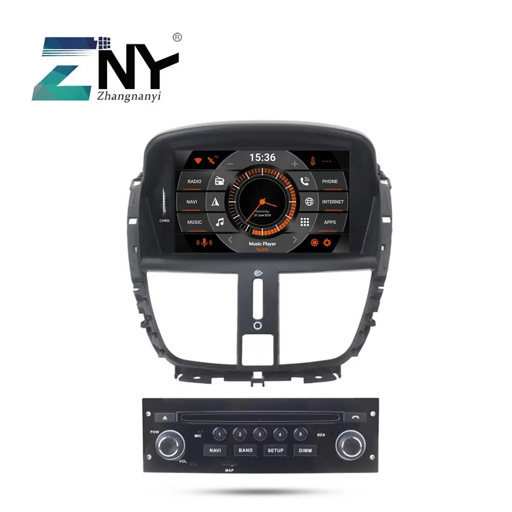 7 &quotips Android 9 0 автомобильный DVD Стерео Авторадио для peugeot 207 2008 2014 FM BT Аудио Видео