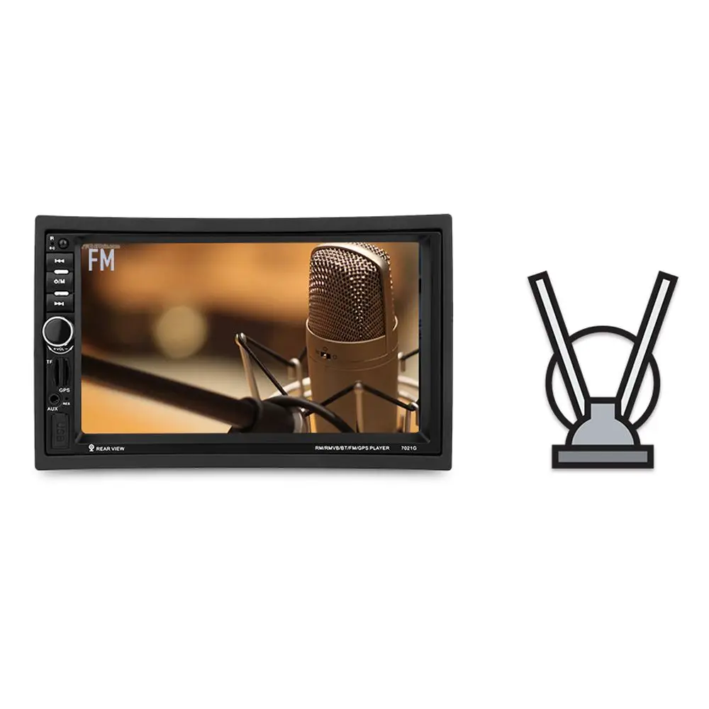 7021G 7 inch 2 Din Car TFT MP5 Bluetooth Multimedia Player With GPS+Southeast Asia Map FM Stereo Radio Video | Автомобили и