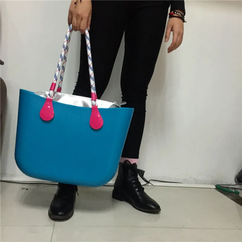 Классическая женская сумка, O Bag, стильные ручки, силиконовая прорезиненная водонепроницаемая пляжная женская сумка, женская baobao ЭВА, водонепроницаемая, через плечо, O Bag