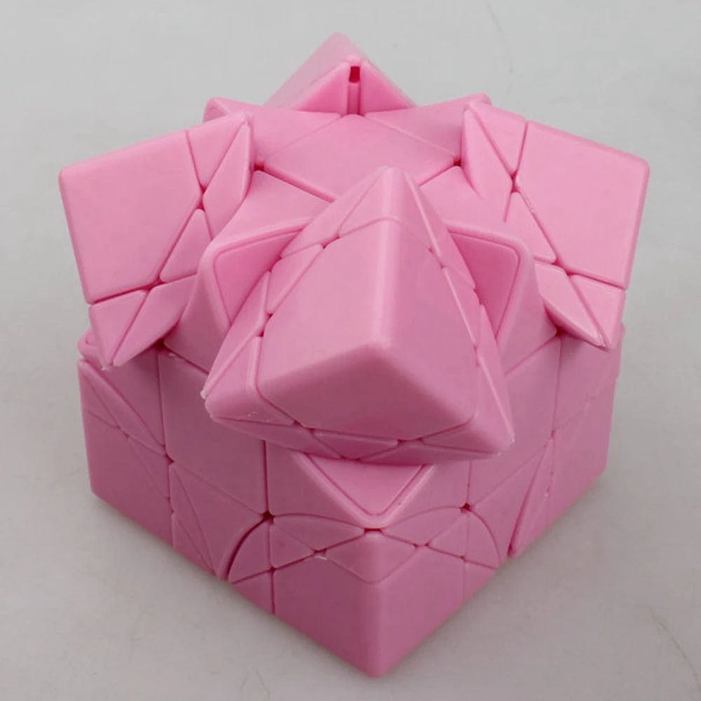 Fangshi Funs LimCube DIY Super Skew Dreidel 3x3x3 speed Magic Cube игровые кубики Развивающие игрушки для детей-розовый