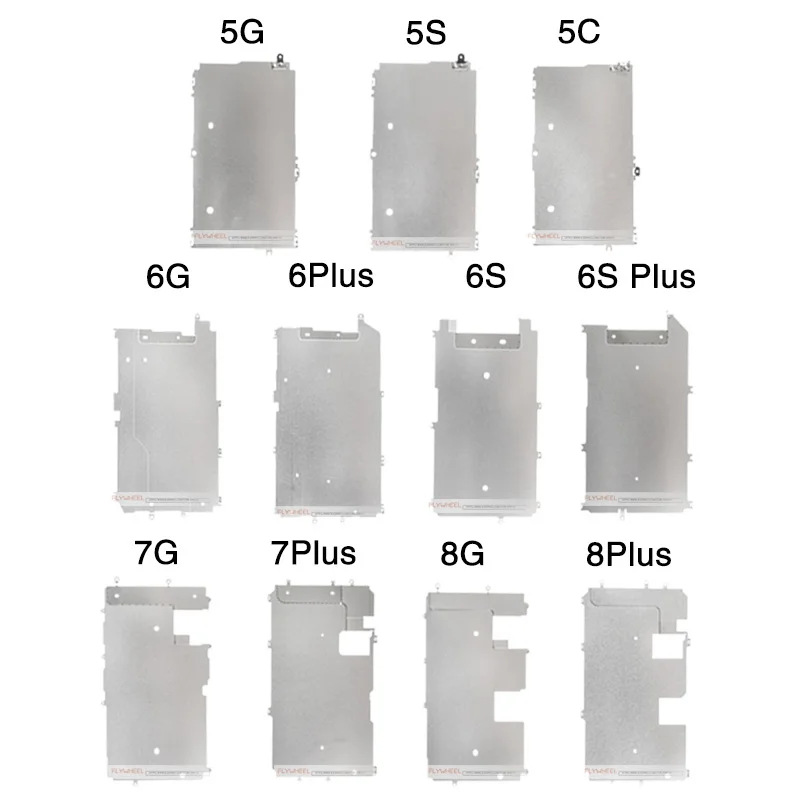 1 шт. ЖК-экран задняя металлическая пластина щит для iPhone 5S 5C 6 6S 7 8 Plus дисплей задняя панель Защитная крышка Кронштейн с винтами