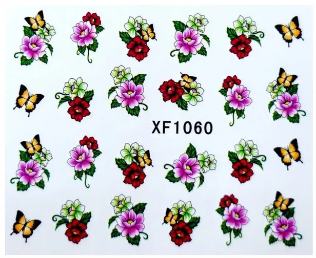 Переводные наклейки YZWLE для ногтевого дизайна 60 листов|stickers for nails|nail art water transferart |