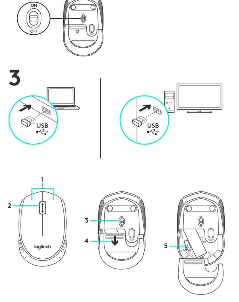 Оригинальная беспроводная мышь logitech M170 2,4G с разрешением 1000 точек/дюйм, нано-приемник для ПК, поддержка игры, официальное подтверждение