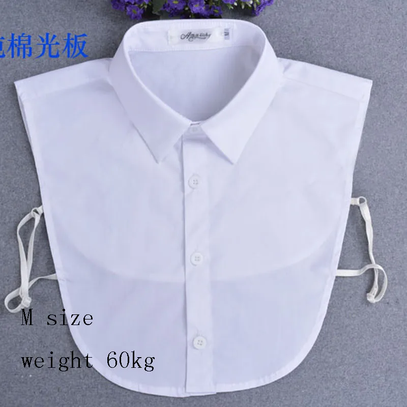 business white M Мужские Ложные воротнички хлопок бизнес плюс размер XXL Одежда Аксессуары nep kraagje dames col Мужские Съемные воротники блузка - Цвет: business white M
