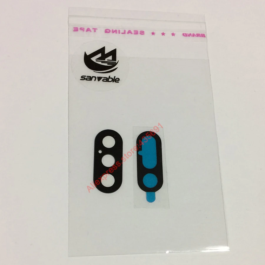 100 шт./лот Новая Задняя Основная камера стеклянная крышка объектива с наклейкой