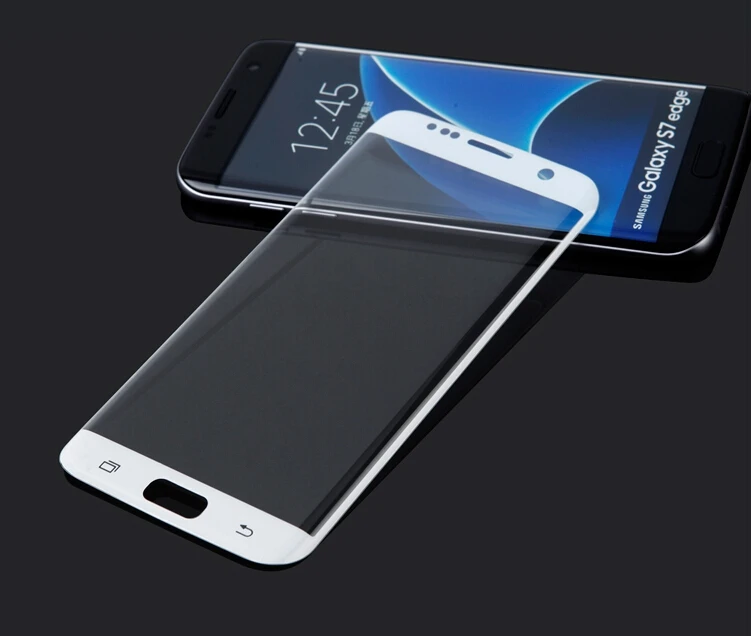 3D полное покрытие закаленное стекло на Samsung Galaxy S7 edge Защитная пленка для экрана S6
