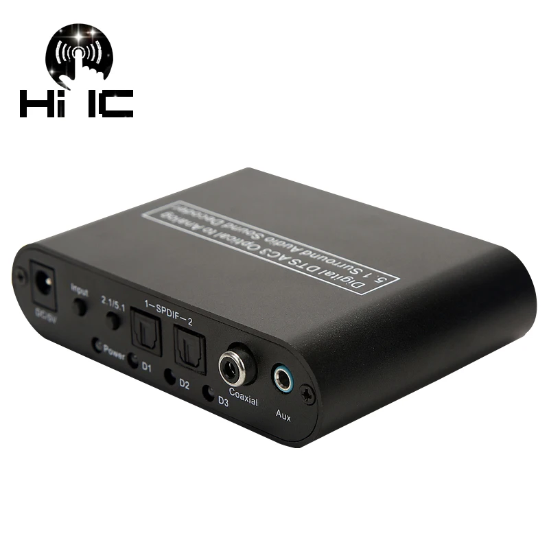 2 1 5 CH аудио декодер оптический SPDIF коаксиальный к аналоговым DTS AC3 цифровой