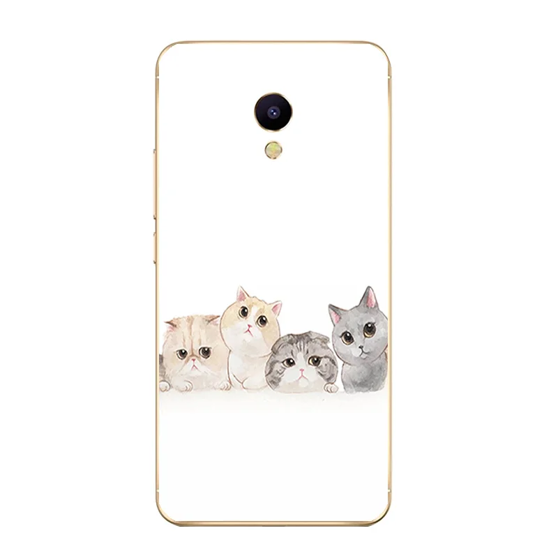 6371 11 Для Meizu M2 M3 M3S Mini чехол для телефона для Meilan M5/M5S Mini Shell U10 U20 Чехол Мягкий ТПУ чехол с изображением кошек семейный дизайн - Цвет: 6371 11