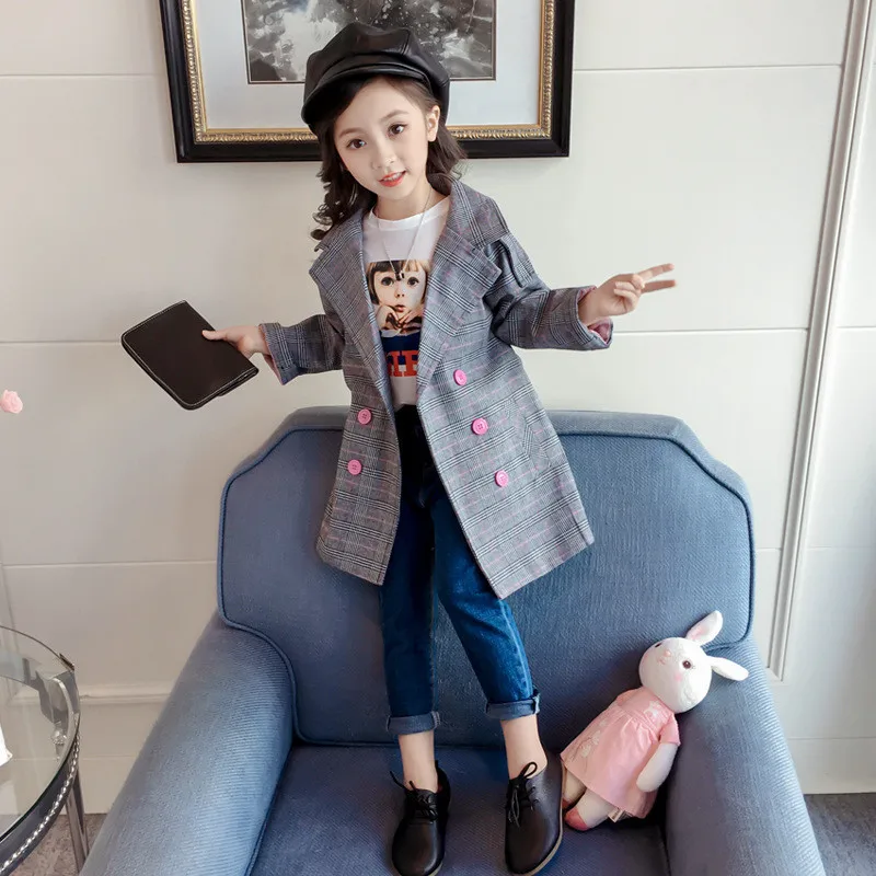 2018 high quality spring autumn new fashion full sleeves kid children girl jacket outerwear coat clothing girls clothes | Детская одежда