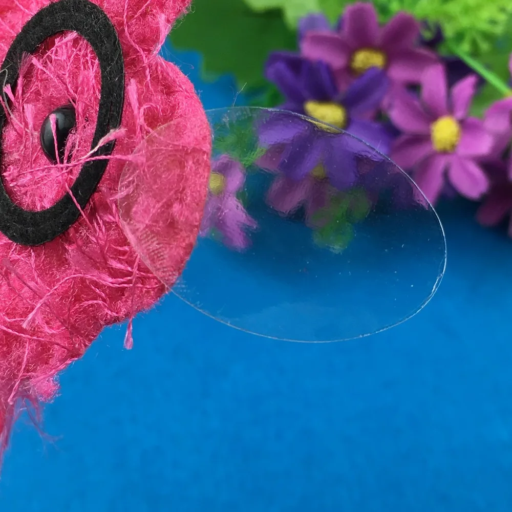 500 шт./лот пустые эллиптические наклейки этикетки прозрачные ПВХ на заказ клейкие