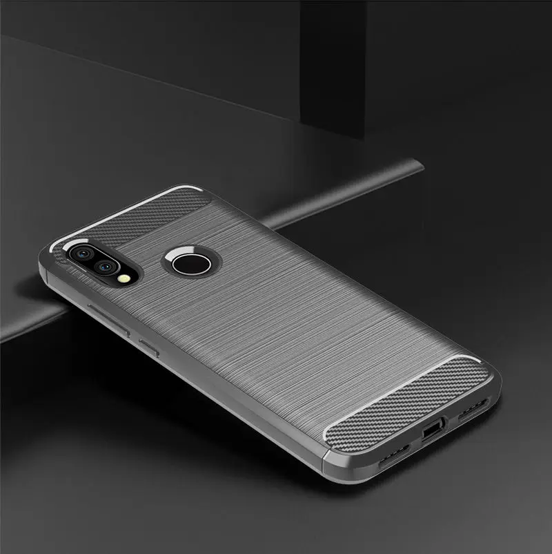 Чехол для Xiaomi Redmi 7 из матового углеродного волокна мягкий силиконовый чехол # |