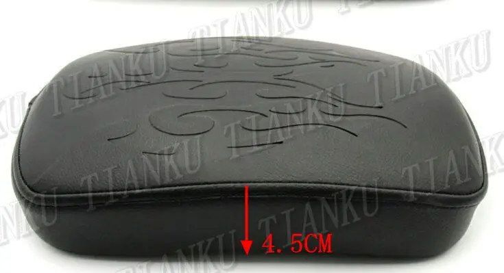Universal Flame Leather Rear Fender Seat Pad 8 Suction Cup For Shadow Steed Magna Vulcan Classic VN Boulevard C50 VStar 400 650 |