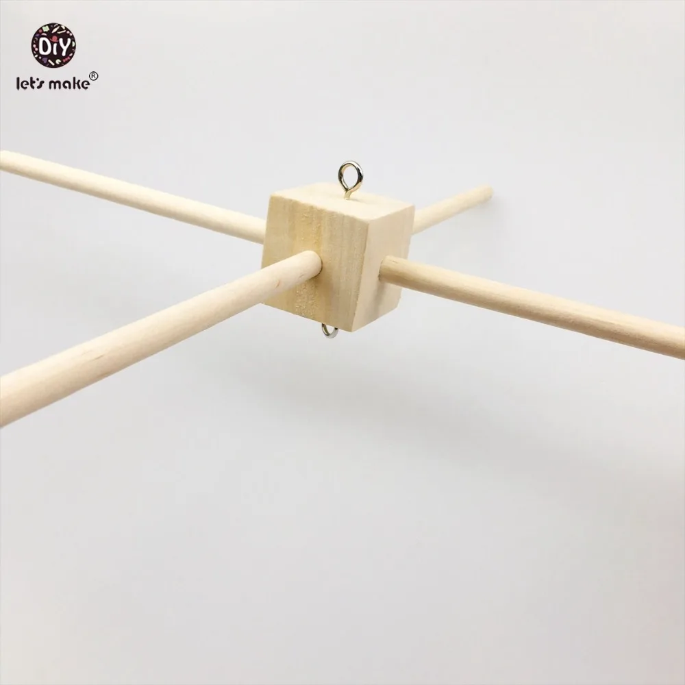 Давайте сделаем деревянная кроватка для ребенка игрушки DIY игровые материалы из натурального дерева детская погремушка аксессуары для детской комнаты декор