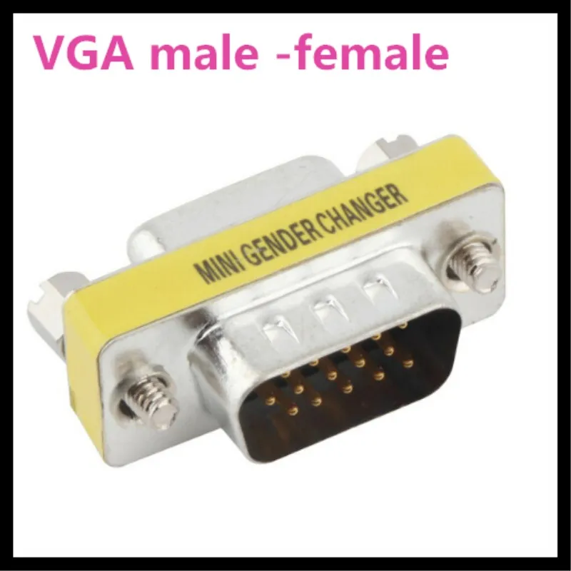 100 шт. 15 pin D-Sub VGA SVGA мини-переходник для разъема разъем M/F Папа-мама | Компьютеры и