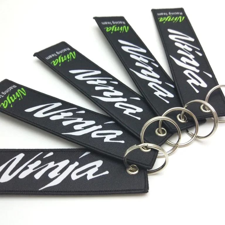 Мотоциклы брелок вышивка брелок для Kawasaki Ninja 250R 300 ER6 650 650R 1000 ZX6 ZX7 ZX9 ZX10 R