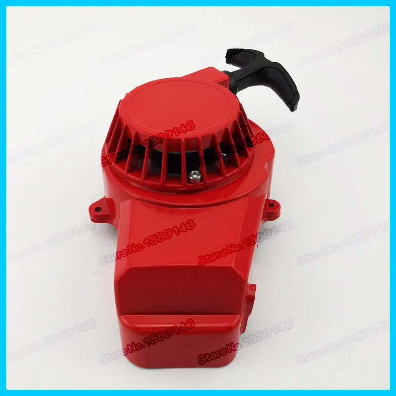 Aluminum Alloy Pull Start Recoil Starter Red For 47cc 49cc 2 Stroke Mini Kid Quad ATV Dirt Bike Pocket minimoto |