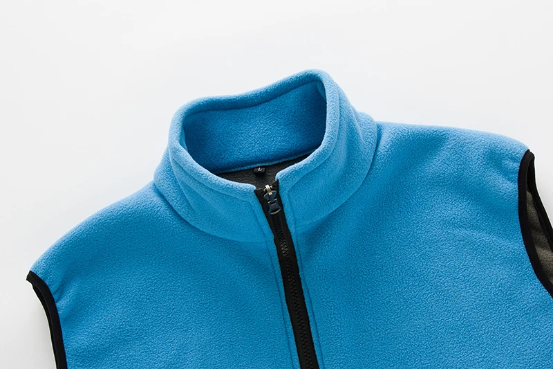 Мужской жилет LANBAOSI теплый мягкий флисовый на молнии с карманами крылышками зиму