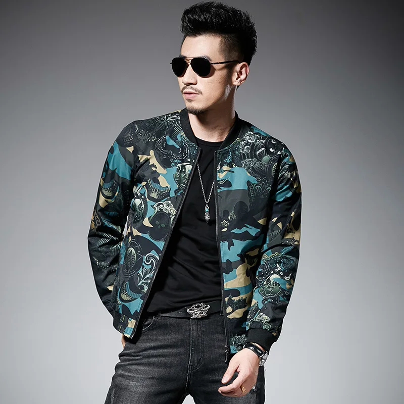 Мужская куртка с зеленым принтом, Campera De Hombre Jaqueta Masculina Motoqueiro, винтажная ветровка, куртки, Мужская осенняя куртка, 5xl