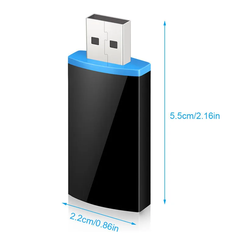 Мини Беспроводной 4 1 USB Bluetooth приемник аудио A2DP 3 5 мм кабель черный передачи