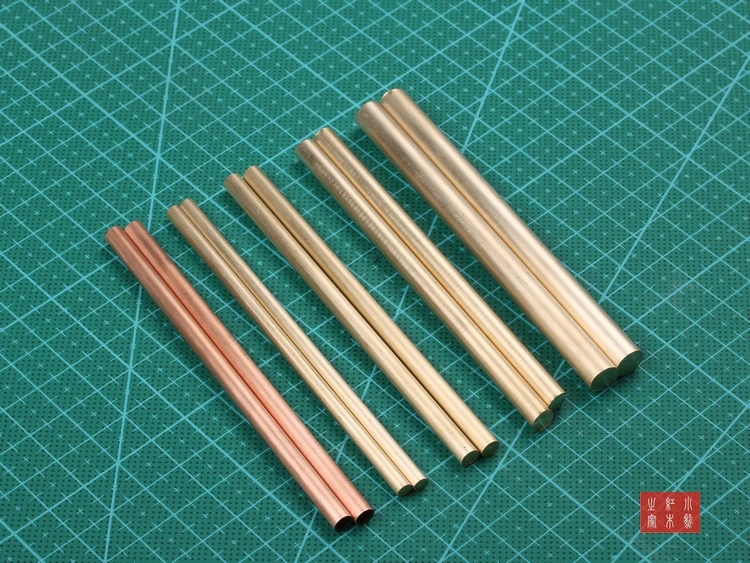 Мм 100 мм x мм 4 мм/5 мм/6 мм/8 мм латунный стержень для ножа diy ручка запчасти круглые заклепки
