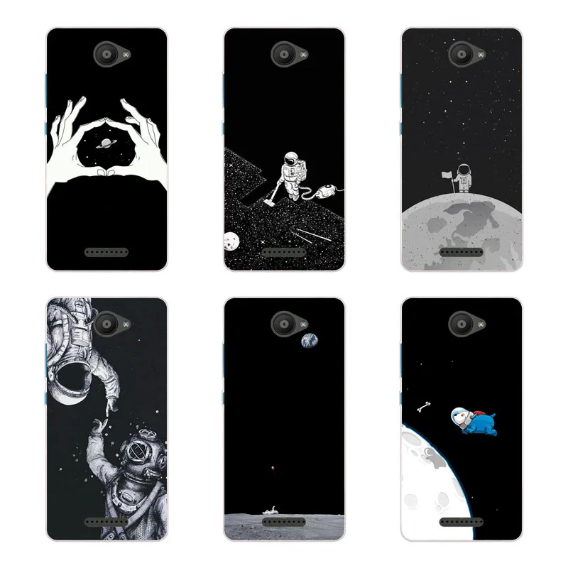 for BQ Aquaris U Lite Case Silicon Black graffiti Painting Soft TPU Back Cover Protect Phone cases |
