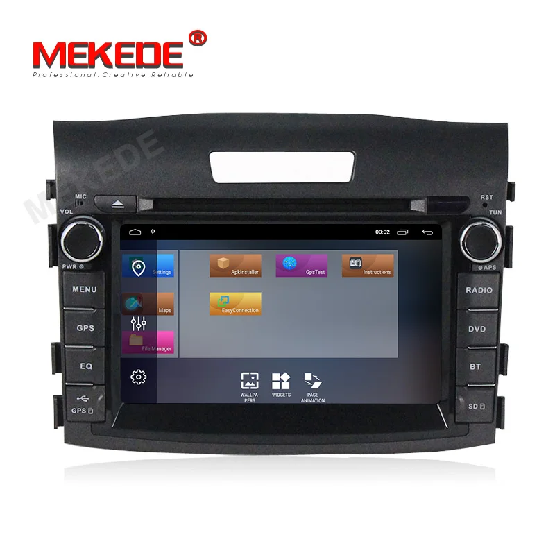 Mekede Octa 8 Core автомобильный DVD gps android 9,1 2 ГБ+ 32 ГБ для Хонда сrv CR-V 2011 2012 2013 Видео Радио Поддержка 4 аппарат не привязан к оператору сотовой связи