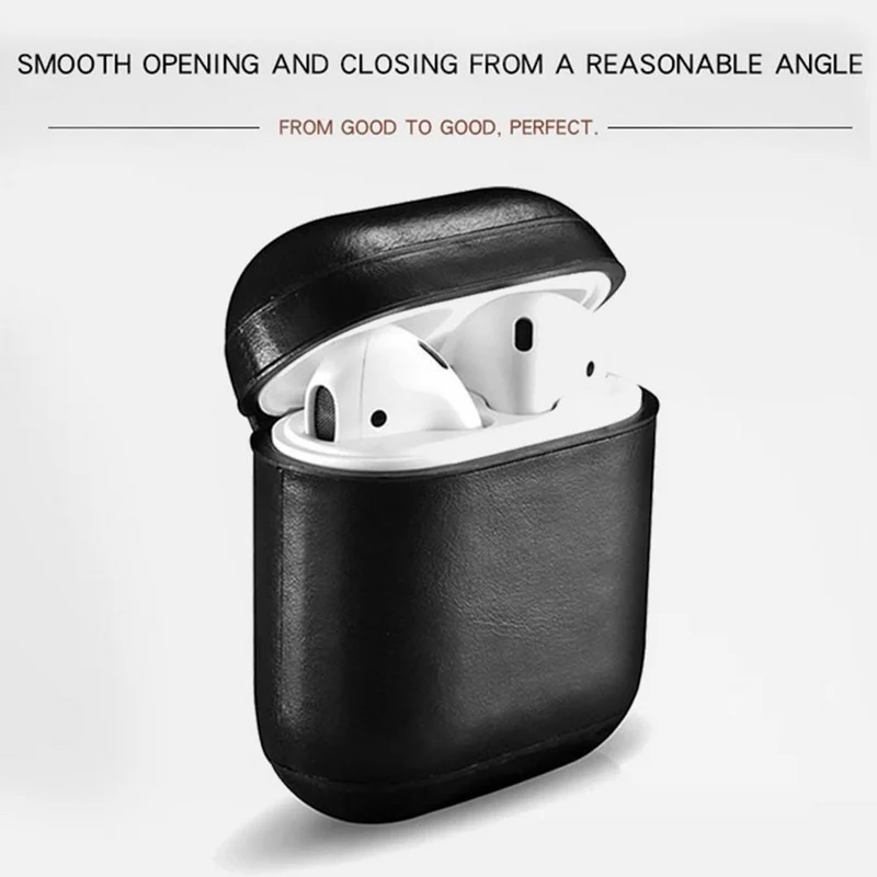 Чехол для AirPods кожаный защитный чехол наушников Fundas Estuche Air Pod 2 1 Boitier Etui Carcasa