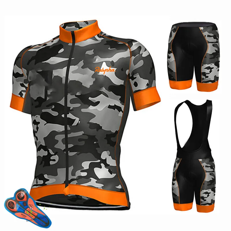 Ropa Ciclismo, набор Джерси для велоспорта, шорты на лямках, дышащий камуфляж, зеленый цвет, летняя быстросохнущая одежда для велоспорта MTB