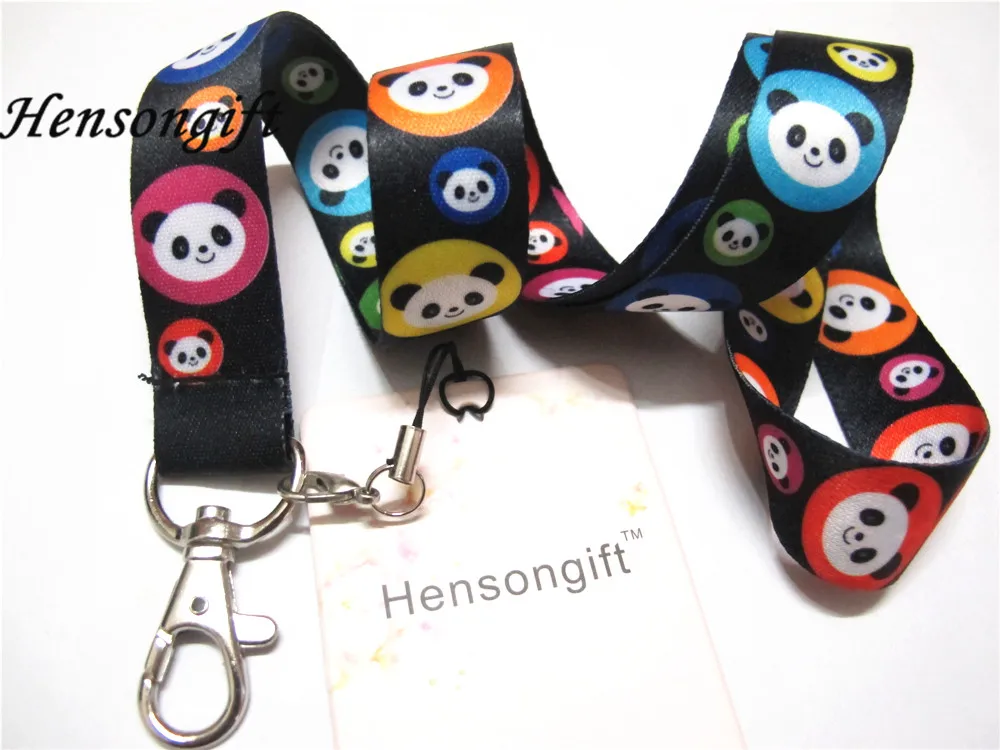Hensongift детский шнурок для ключей с рисунком в виде панды ID Карты|neck strap|key lanyardphone neck