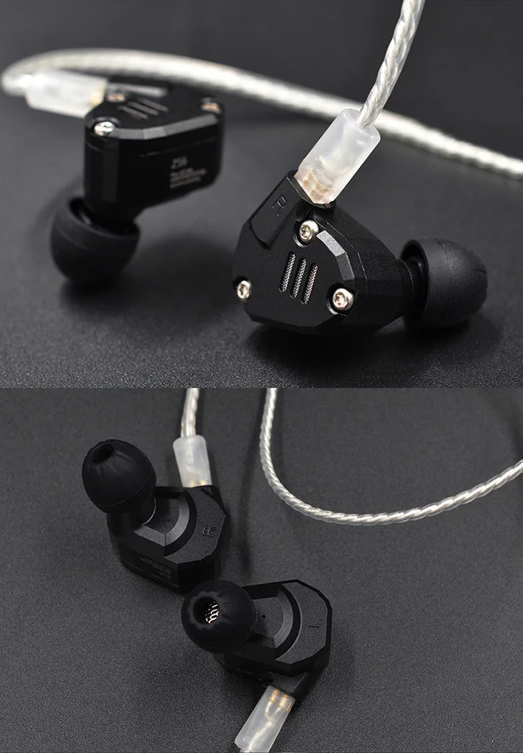 Плотным верхним ворсом KZ ZS3 ZS5 ZS6 ZST ED12 СЖД наушники кабель 2,5 мм с серебряным покрытием балансировочный кабель 0,75 мм 2 Pin кабель для наушники KZ серии