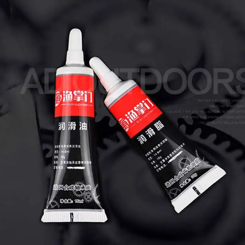 2pcs 2 шт./компл.(смазочное масло 15 мл+ смазка 10g) масла смазки для рыболовного колеса подшипник смазки стержень масло для технического обслуживания - Цвет: 2pcs