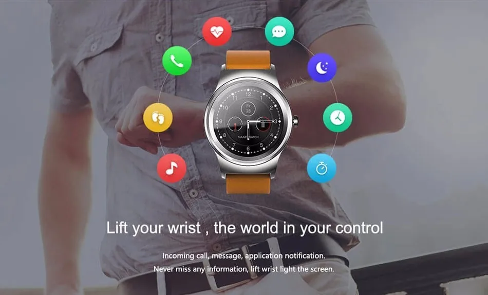 SMA-R Bluetooth Полный Круглый Smartwatch Спорт Шагомер монитор сердечного ритма кожа Смарт часы наручные Телефон для iOS Android