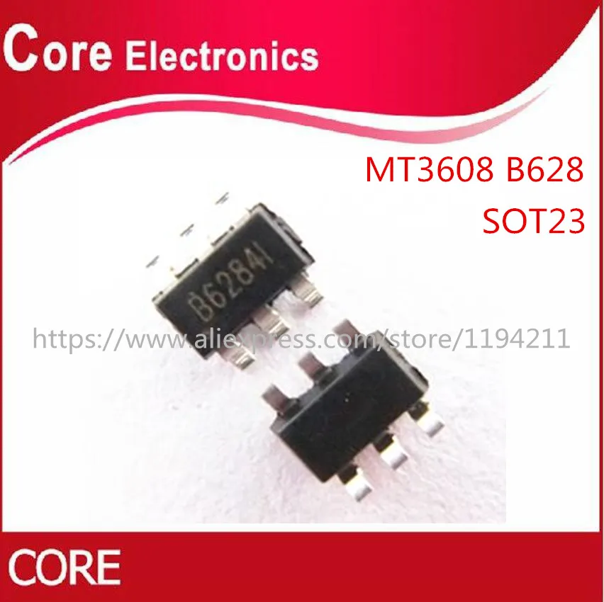 100 шт./лот MT3608 B628 SOT23 6|Интегральные схемы| |