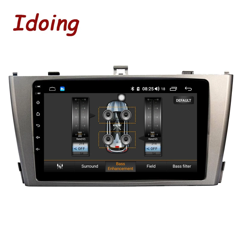 Idoing " 4G+ 64G 2.5D ips Octa Core 1Din Автомобильный Android 8,1 Радио мультимедийный плеер для Toyota Avensis 2009-2013DSP gps навигация