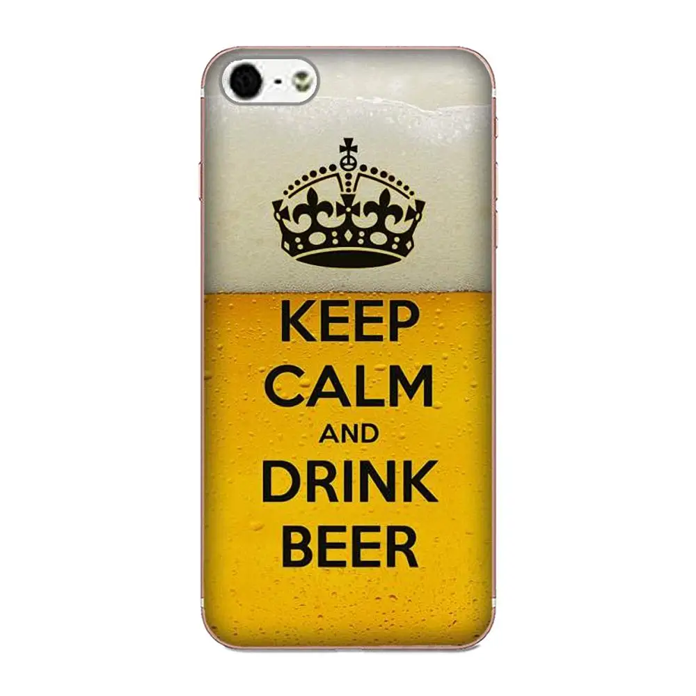 Мягкий термополиуретановый чехол для телефона с надписью Keep Calm And Drink Beer Xiaomi Redmi Mi