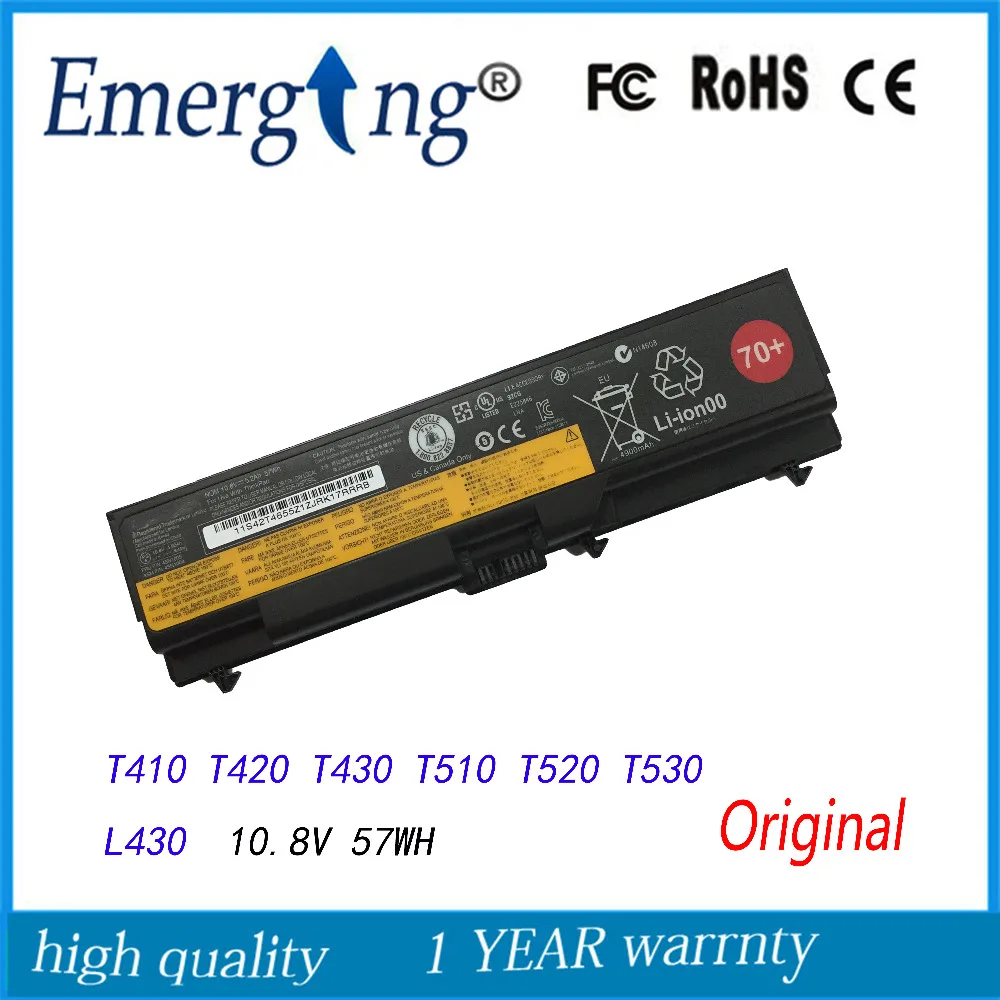 Новый оригинальный аккумулятор для ноутбука Lenovo thinkpad T530 W530 T430i L430 530 SL430 T410 T420