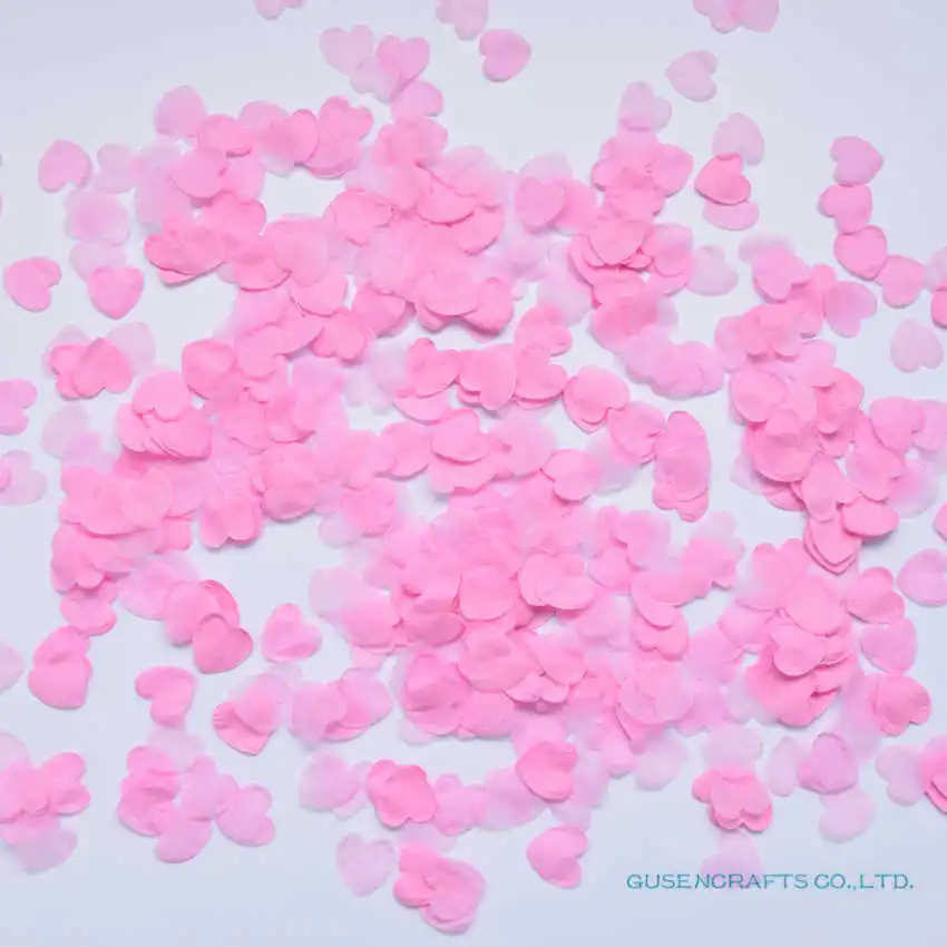 HC02 Pink 1500 шт./упак. сделай сам процесс в форме сердца охрана окружающей среды бумаги цветочные лепестки для свадьбы Вечерние Декор разброс конфетти - Цвет: HC02 Pink