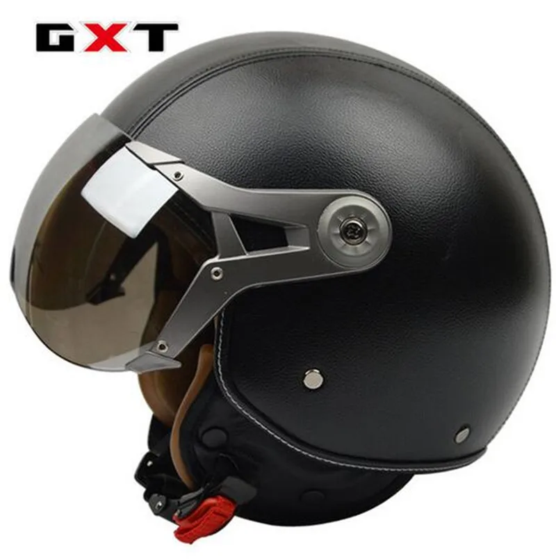 GXT мотоциклетный шлем для скутера, мотоциклетный шлем, 3/4, с открытым лицом, halmet, для мотокросса, Ретро стиль, мотоциклетный шлем, мотоциклетный шлем, cicleta Capacete - Цвет: 5