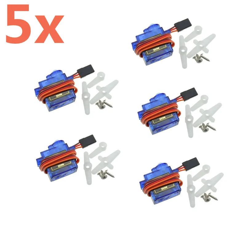 5 шт. Микро Мини Аналоговый сервопривод SG90 Pro 9g JR для Trex 450 RC самолетов самолет 6CH