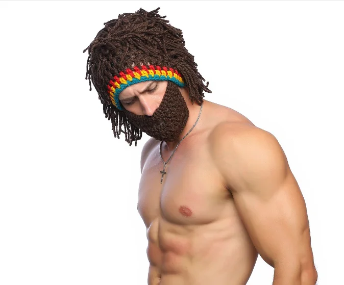 Женские Мужские варвары Vagabond Viking Beanie роговые шапки ручной работы зимние теплые день рождения крутые подарки смешные кляп шапка на Хэллоуин