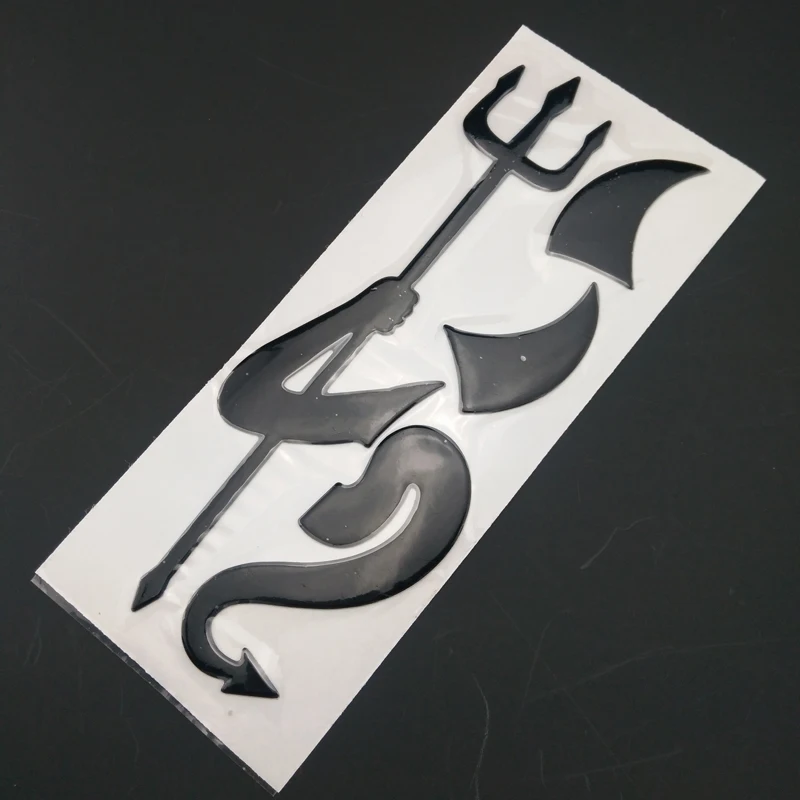 Забавные 3D Автомобильные наклейки ангел демон Маленький Дьявол Стайлинг