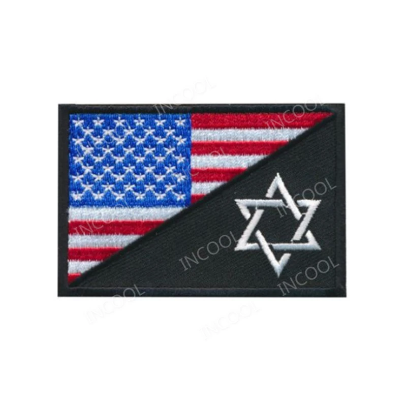 Embroidery Patch Skull Tactical USA Flag Three Percent Army Military Morale Patches Appliques Embroidered Badges Drop Shipping