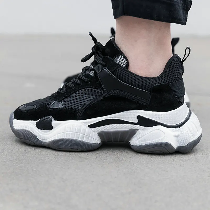 AIWEIYi zapatillas mujer/Женская обувь на шнуровке из натуральной кожи с конским волосом